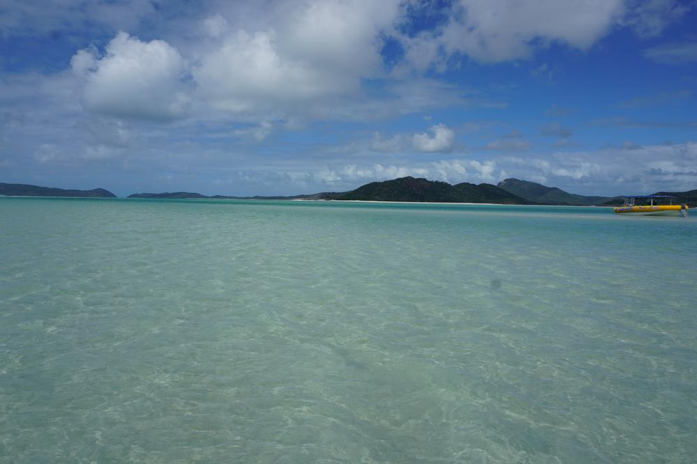 Finding the purest sand of the world near Airlie Beach