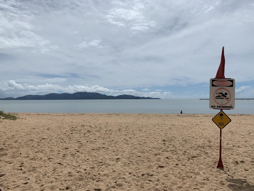 Climbing up a monolith in Townsville