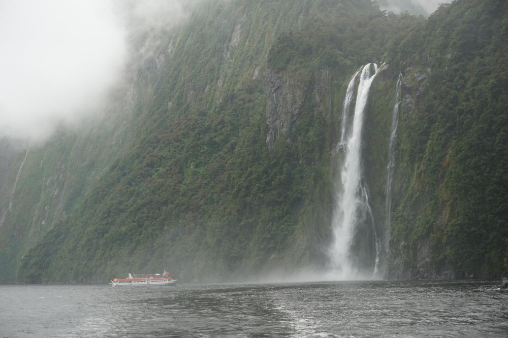 The rainy fjords of Milford Sound