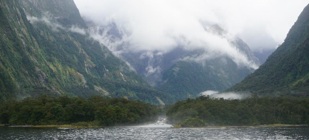 The rainy fjords of Milford Sound