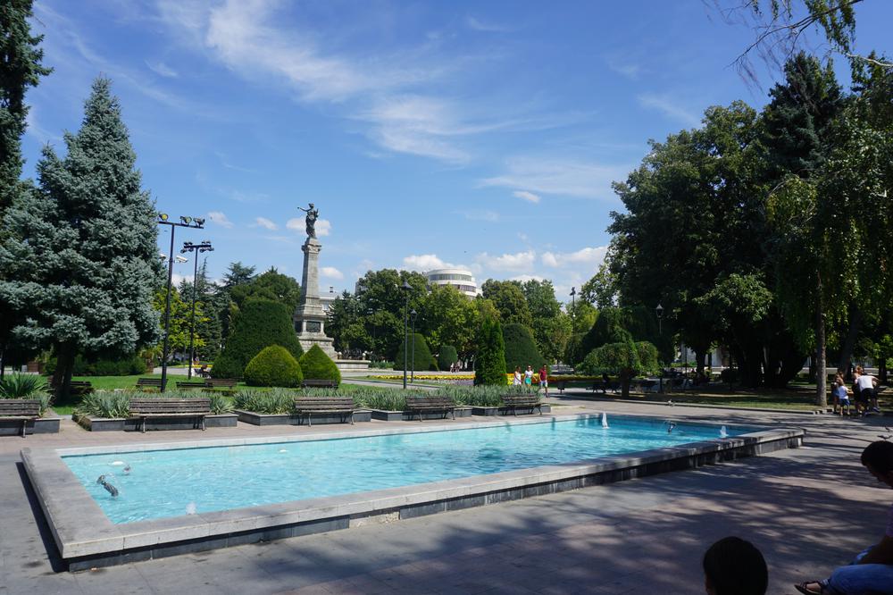 Watching a football match in Ruse