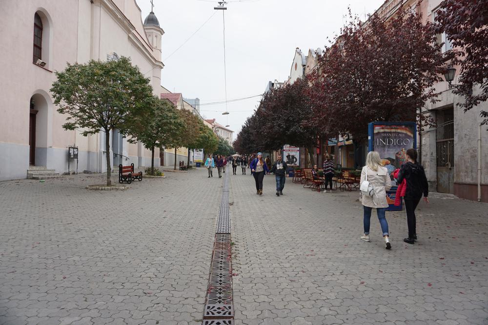 Enjoying the calm autumn atmosphere of Uzhhorod