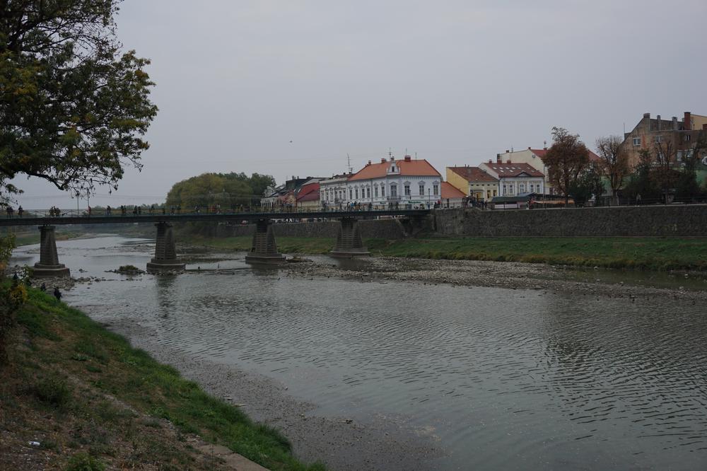 Enjoying the calm autumn atmosphere of Uzhhorod