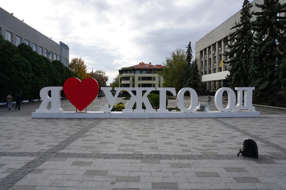 Enjoying the calm autumn atmosphere of Uzhhorod