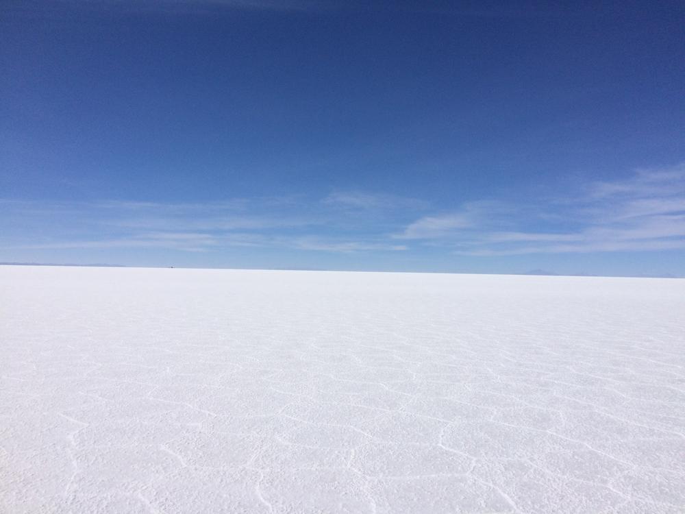 Magic sunrise over Salar de Uyuni