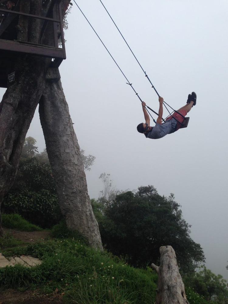 Baños - Swinging into the clouds