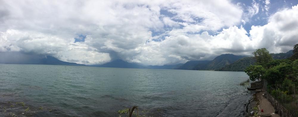 At Lake Atitlán with my crazy Bulgarian buddy