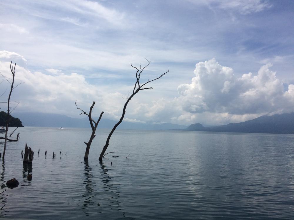 At Lake Atitlán with my crazy Bulgarian buddy