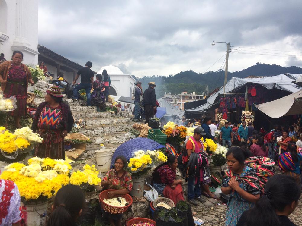 Chichicastenango - the largest and most colourful market in Central America